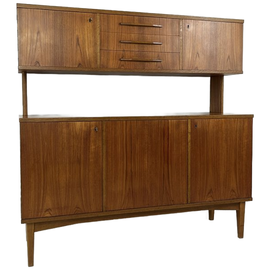 Scandinavisch Vintage Teak Fineren Dressoir Alta 1