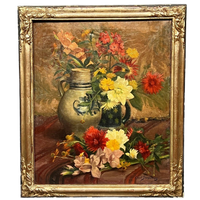 Karel Jongelinghs (1871-1948) "stilleven Met Bloemen".
