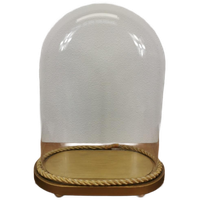 Antieke, Vintage Grote Glazen Ovale Stolp 508