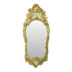 Grote Zweedse Spiegel Bladgoud Verguld Klassiek Rococo Stijl 119cm thumbnail 1