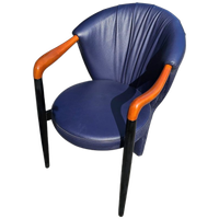 6 X Costantini Arm Chair /dark Blue Leather