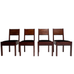 Haagse School Set Eetkamerstoelen Van Muntendam, 1920's thumbnail 1