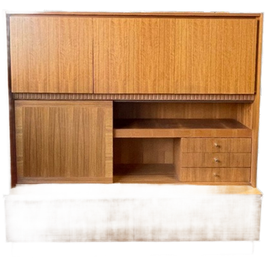 Vintage Zweeds Wandmeubel / Highboard. Royal Board 1970's 1