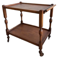 Vintage Houten Serveerwagen/trolley
