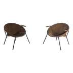 Deense Vintage Mid-century Relax 'balloon' Lounge Fauteuils Van Hans Olsen Voor <<<brand>>>, 1950 thumbnail 1