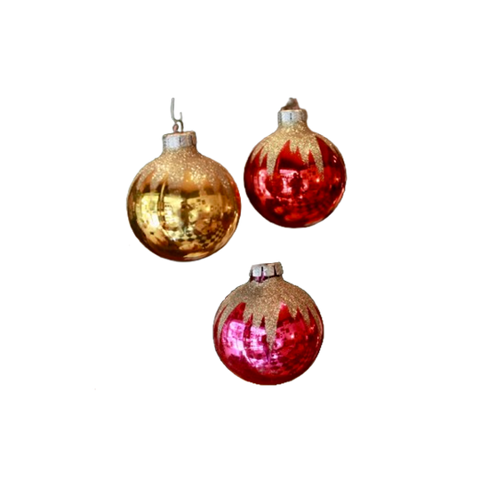 Oude Glitter Kerstversiering 1