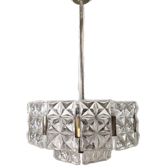 Vintage Hillebrand Kroonluchter Kristal, 1960s 1