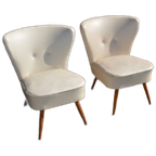 Retro Coctailfauteuiltje Set Van 2 thumbnail 1
