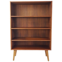 Vintage Deens Boekenkastje Schuine Pootjes Teak