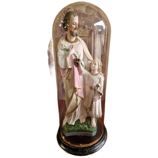 Antieke Stolp Met Religieus Beeld 1