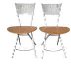 2x Vintage Folding Chairs From Fly Line (set) thumbnail 1