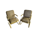 Pair Of 1950'S Metal Pattio Bouncy Chairs. thumbnail 1