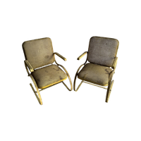 Pair Of 1950'S Metal Pattio Bouncy Chairs.