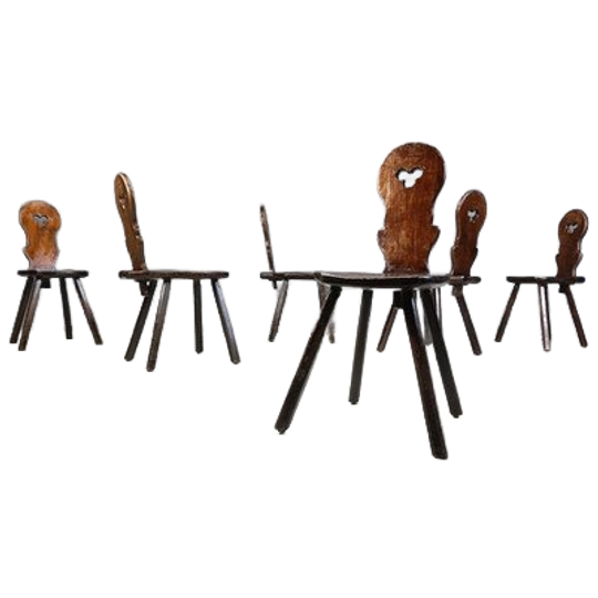 Vintage Brutalist Chairs, 1960s 1