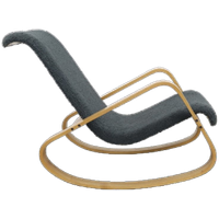 Schommelstoel/fauteuil "dondolo" Luigi Crassevig, 1970s