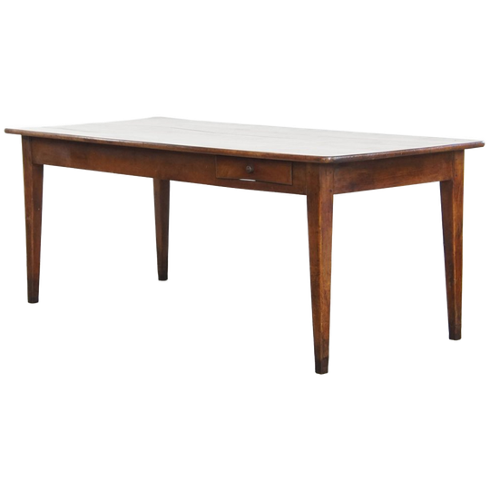 Antieke Franse Eettafel Gemaakt Van Kersenhout In Een Warme Kleur 1