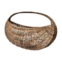 Vintage Woven Wicker Gondola Basket Extra Large