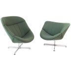 2 Rudolf Wolf Swivel Chair Modello Groen Ploegwool De Ploeg thumbnail 1