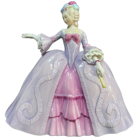 Puntgaaf Porselein Beeld, Marianne, The Minuet 22 Cm Hoog