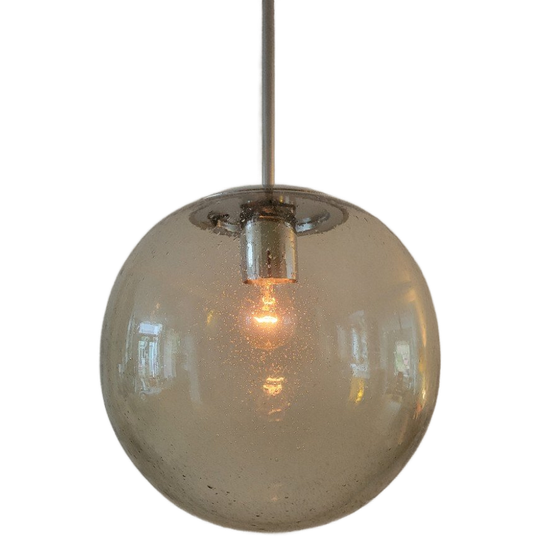 Vintage Rookglazen Globe Van Doria Leuchten 1