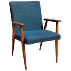 Vintage Mid-Century Teakhouten Lounge Fauteuil😍 thumbnail 1