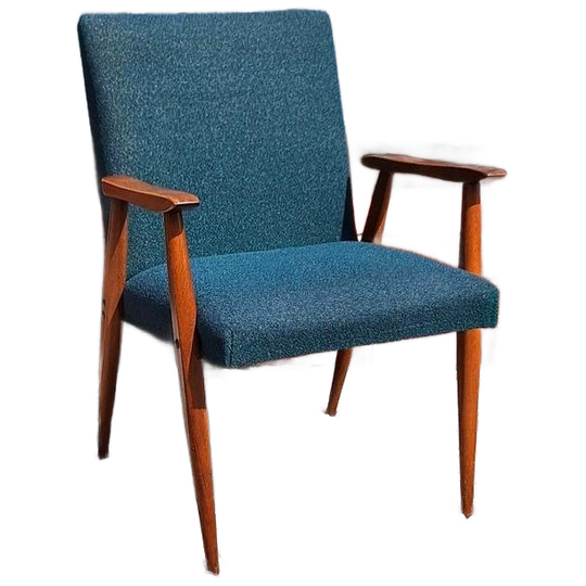 Vintage Mid-century Teakhouten Lounge Fauteuil😍 1