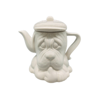Vintage Theepot Droopy Dog Wit