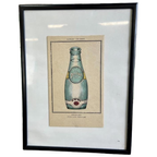 Vintage Kartonnen Kaart / Poster Perrier thumbnail 1