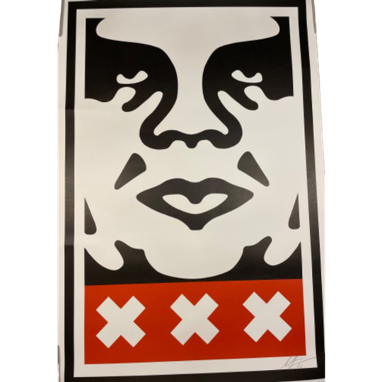 Shepard Fairey Obey Amsterdam Icon Xxx, Signed And Dated By Artist 1