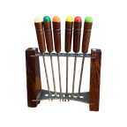 Teak Cocktail Forks In Holder 1960S thumbnail 1