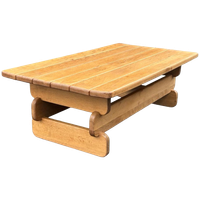 Vintage Salontafel Brutalist Japandi 70's Minimalist Design