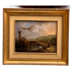 Landschap "Meisje Op De Brug". thumbnail 1
