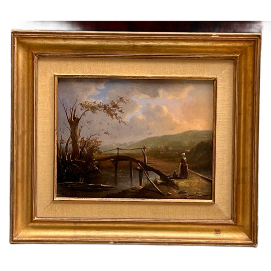Landschap "meisje Op De Brug". 1