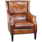 In Correcte Staat Verkerende Tijdloze Schapenleren Fauteuil/armchair Met Prachtige Warme Kleuren thumbnail 1