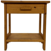 Vintage Pinewood Grenen Nachtkastje Compact Design