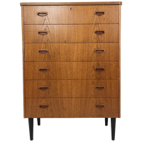 Scandinavisch Vintage Teak Fineren Ladekast Kalmar