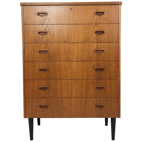 Scandinavisch Vintage Teak Fineren Ladekast Kalmar 1