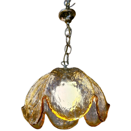 Vintage Hanglamp Italiaans Murano Glas 70s 1