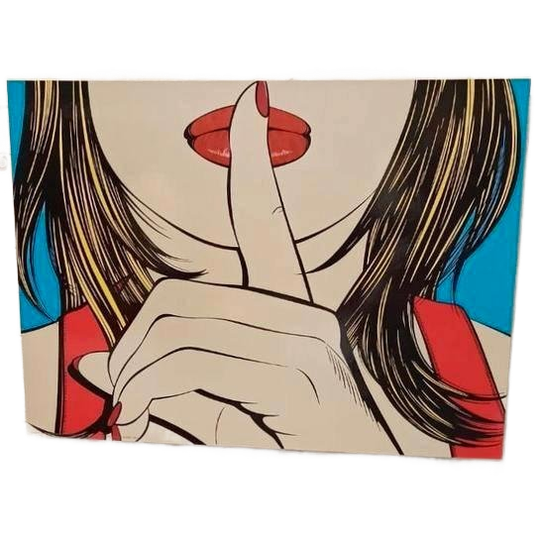 Vintage Ikea Pop Art Poster, Sssshhh, Deborah Azzopardi 1