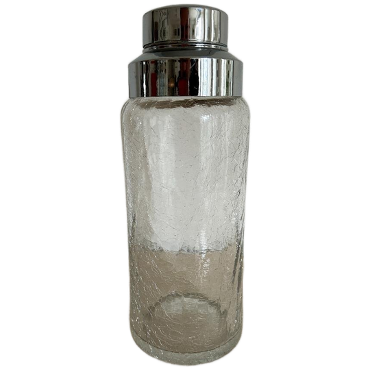 Vintage Cocktail Shaker Glas / Zilver 1