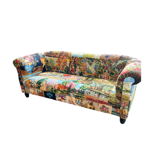 2,5 Zits Bank Bekleed Met Borduurwerken 1