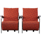 Set Van 2 Mooie En Comfortabele Leolux Design Fauteuils/armchairs Model Scylla Met Extra Rugkusse thumbnail 1