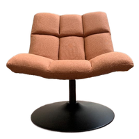 DUTCHBONE Fauteuil In Perzikoranje – Opnieuw Bekleed