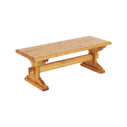Small Solid Pine Bench-coffee Table From 1980’s, Sweden 1