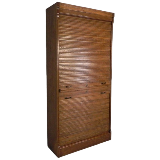 229 Cm Hoge Rolluikkast Met 2 Luiken Boven Elkaar, Jaren 30 1