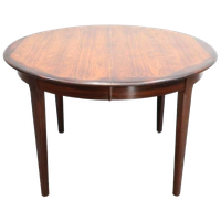 Deense Eettafel Palissander Rond