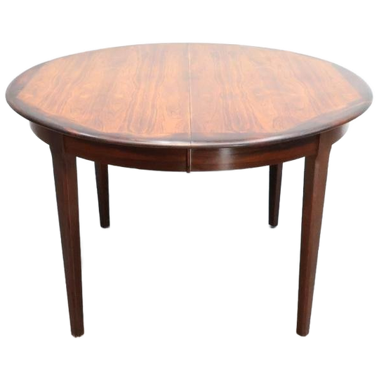 Deense Eettafel Palissander Rond 1