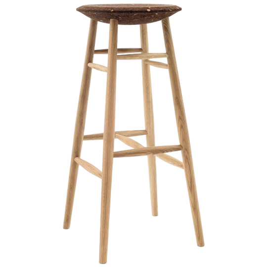 HEM | Drifted Barkruk Donker Kurk / Eiken 1