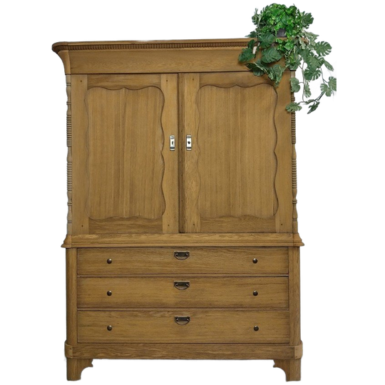 Ultra Mat Eiken Biedermeier Kabinet 1