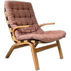 Vintage Houten Kleppe Fauteuil Uit Denemarken thumbnail 1
